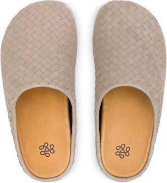 The Sak Bolinas Leather Woven Clog in Sand Woven at Nordstrom, Size 11