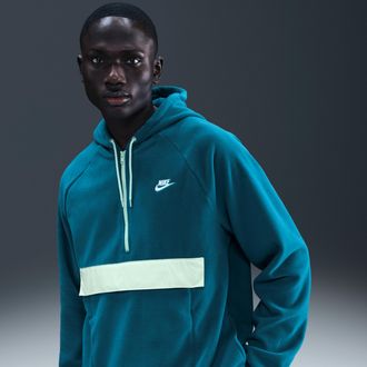 Nike Mens Nike Sportswear Club Winterized Top in Blue | HV1439-301