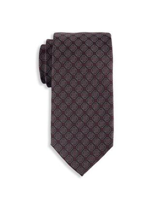 Michael Kors Big & Tall Sorrel Geometric Tie in Burgundy at Nordstrom, Size X-Large