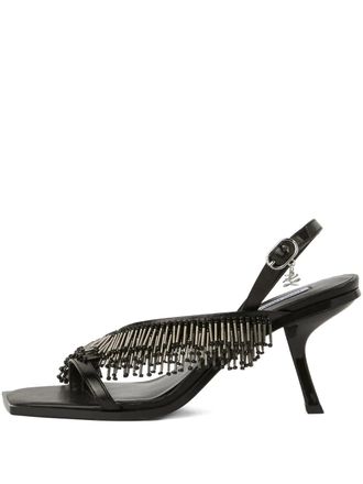 Karl Lagerfeld Karmel fringe sandals - Black