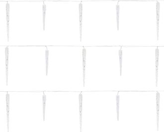 ECD Germany Guirnalda de luces car&aacute;mbano 72 LEDs blanco fr&iacute;o 6,9m + 5m de cable