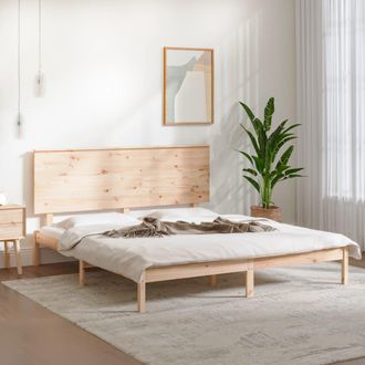 vidaXL Estructura De Cama Madera Maciza 150x200 Cm Vidaxl