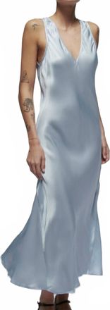 Nation Ltd Jhene V-Neck Midi Dress In Skyway