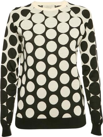 Stella McCartney Maglione a pois - Nero