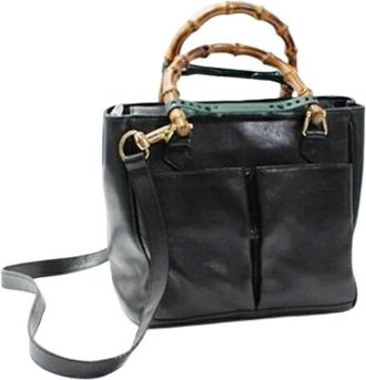 Gucci Pre-owned Handbags, female, Black, Size: ONE SIZE Pre-owned Vintage Handbag