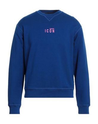 【関税&送料込】Dsquared Midnight Blue Cotton Sweatshirt DSQUARED2 | Midnight blue Men's Sweatshirt | YOOX