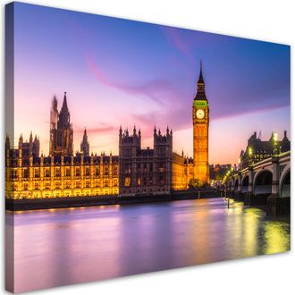 Feeby Impresi&oacute;n De Imagen, Londres Big Ben Paisaje Urbano, 100x70