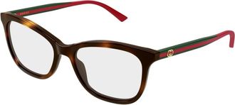 Gucci Glasses, unisex, Brown, Size: 54 MM Cat-Eye Frame