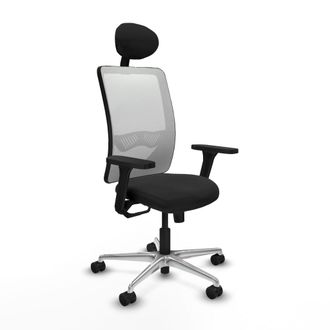 Piqueras y Crespo Silla De Oficina Piqueras Y Crespo Zulema Blanco Malla Cuero Sint&eacute;tico