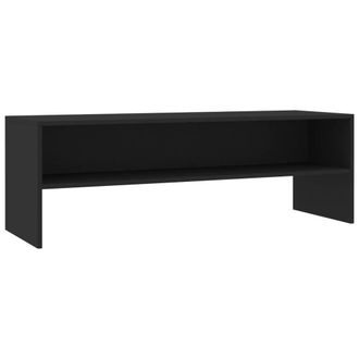 Berkfield Home TV Cabinet Black 120x40x40 cm Engineered Wood | Size: 120 x 40 x 40 cm
