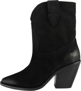 L37 Unieke Stijl Schoeisel en Accessoires - Dames - Cowboylaarzen - Zwart - 41 EU - Schoenen