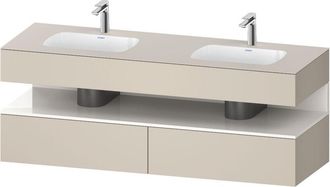Duravit Qatego Lavabo Encastrado Con Base De Lavabo Consola, - Duravit