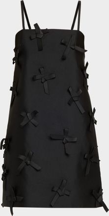 Jil Sander Bows Sleeveless Mini Shift Dress