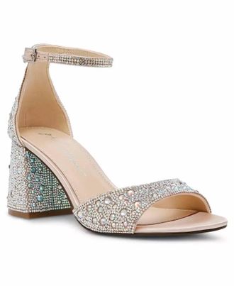 Betsey Johnson Womens Kami Heels In Rhinestone