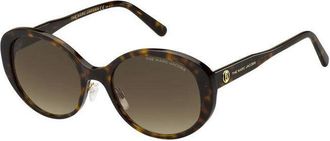 Marc Jacobs Round Havana Frame Sunglasses - Brown