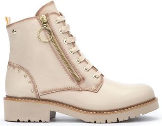 Pikolinos Vicar Lace-zip Boot - Dames - Veterlaarzen - Wit - 37 EU - Leer - Schoenen