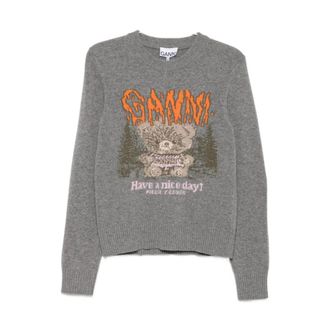 Ganni Mujer, Jerseys, Gris, Talla: M
