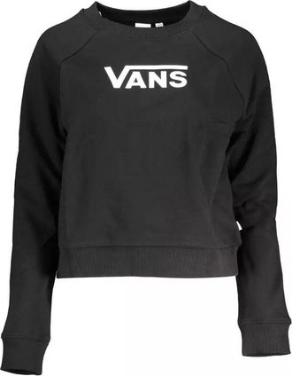Vans Womens Classic Crew Sweatshirt Vn000zpzblk - Black Cotton - Size X-Small
