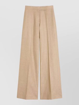 Max Mara high waist trousers wide leg belt loops