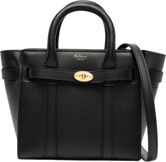 Mulberry Mini Bags, female, Black, Size: ONE SIZE Micro Zipped Bayswater Crossbody Bag