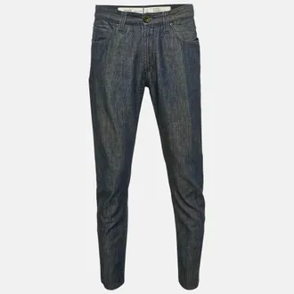 Armani Navy Blue Denim J15 Slim Fit Jeans L Waist