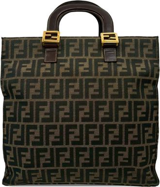 Fendi Pre-owned Fendi Zucca Canvas Twins Tote Ladies 22EAVGBQK3VCH9A2