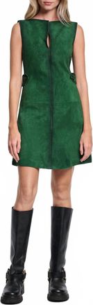 Dorothee Schumacher Soft Touch Mini Dress In Smaragd Green