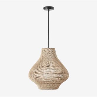 Sklum L&aacute;mpara De Techo Colgante Para Exterior En Rat&aacute;n Magali Sklum