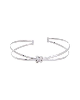 Meshmerise 18K Plated 0.05 Ct. Tw. Diamond Mesh Bangle