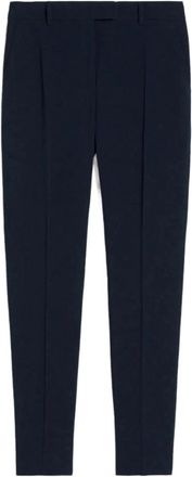 Max Mara Jerta Broek - Dames - Slim Fit Broeken - Blauw - S - Leer - Broeken