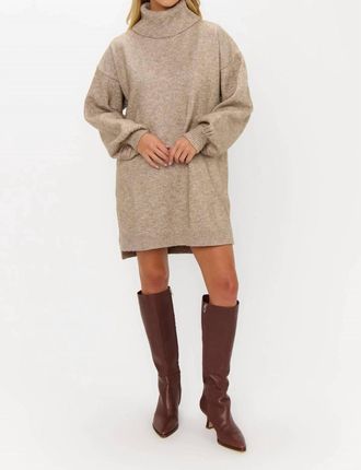 Show me your Mumu Chester Sweater Mini Dress In Oatmeal