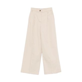 Marella Wide Trousers, female, Beige, Size: 2XS Wide Trousers