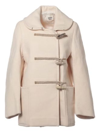 Hermès 1990-2000 wool duffle coat - Neutrals