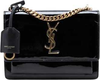 Saint Laurent Pre-owned Cross Body Bags, female, Black, Size: ONE SIZE Pre-owned The Sunset Shoulder Bag