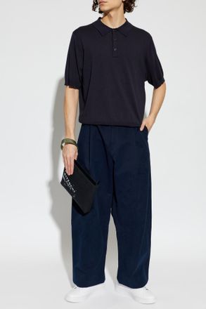 STUDIO NICHOLSON Polo Arieta, Mens, Navy Blue