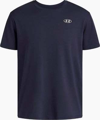 Under Armour Mens Crew Neck Short Sleeve Jersey T-Shirt - Blue - Size: 36