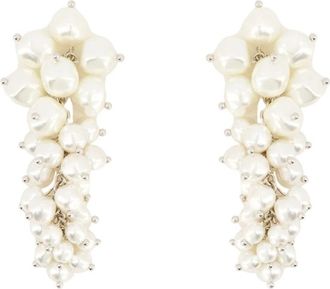 Simone Rocha Cluster Oorbellen - Dames - Oorbellen - Beige - ONE Size - Accessoires