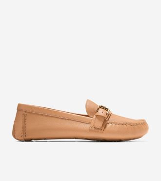 Cole Haan Womens Eileen Buckle Drivers - Brown Size 10.5