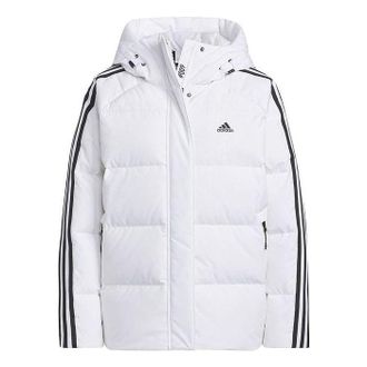 adidas (WMNS) adidas Three Stripes Puffer Down Jackets White IT8721