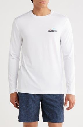 Hurley Double Palm Sunshirt in White Traditional at Nordstrom Rack, Size Medium