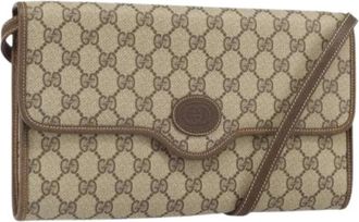 Gucci Pre-owned Cross Body Bags, female, Beige, Size: ONE SIZE Pre-owned Plastic gucci-bags