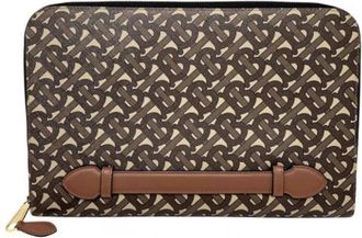 Burberry Pre-owned Canvas clutches - Heren - Vintage Clutch - Bruin - ONE Size - Vintage