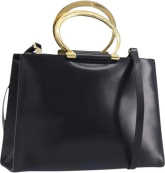 Celine Pre-owned Vintage Hand Bag - Dames - Vintage Handtas - Zwart - ONE Size - Leer - Vintage