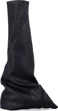 Rick Owens Black Milk Fetish Trainers Boot Style