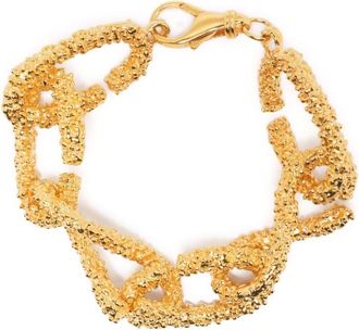 ALIGHIERI The Rocky Road bracelet - women - Gold Plated Brass - M