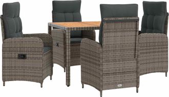 vidaXL Juego De Comedor Para Exteriores 5 Uds. Vidaxl