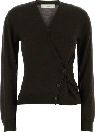 Christophe Lemaire Dark Brown Wool And Acrylic Sweater