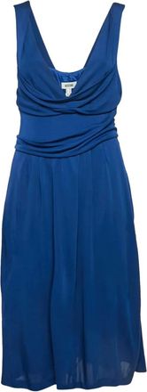 Moschino draped-detailing dress - Blue
