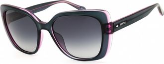Fossil Grey Gradient Cat Eye Ladies Sunglasses FOS 3143/S 0PJP/9O 55