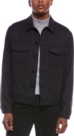 Theory Wool-Blend Flannel Shirt